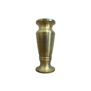 Vintage‎ Miniature Dollhouse Solid Brass Vase 2.25"